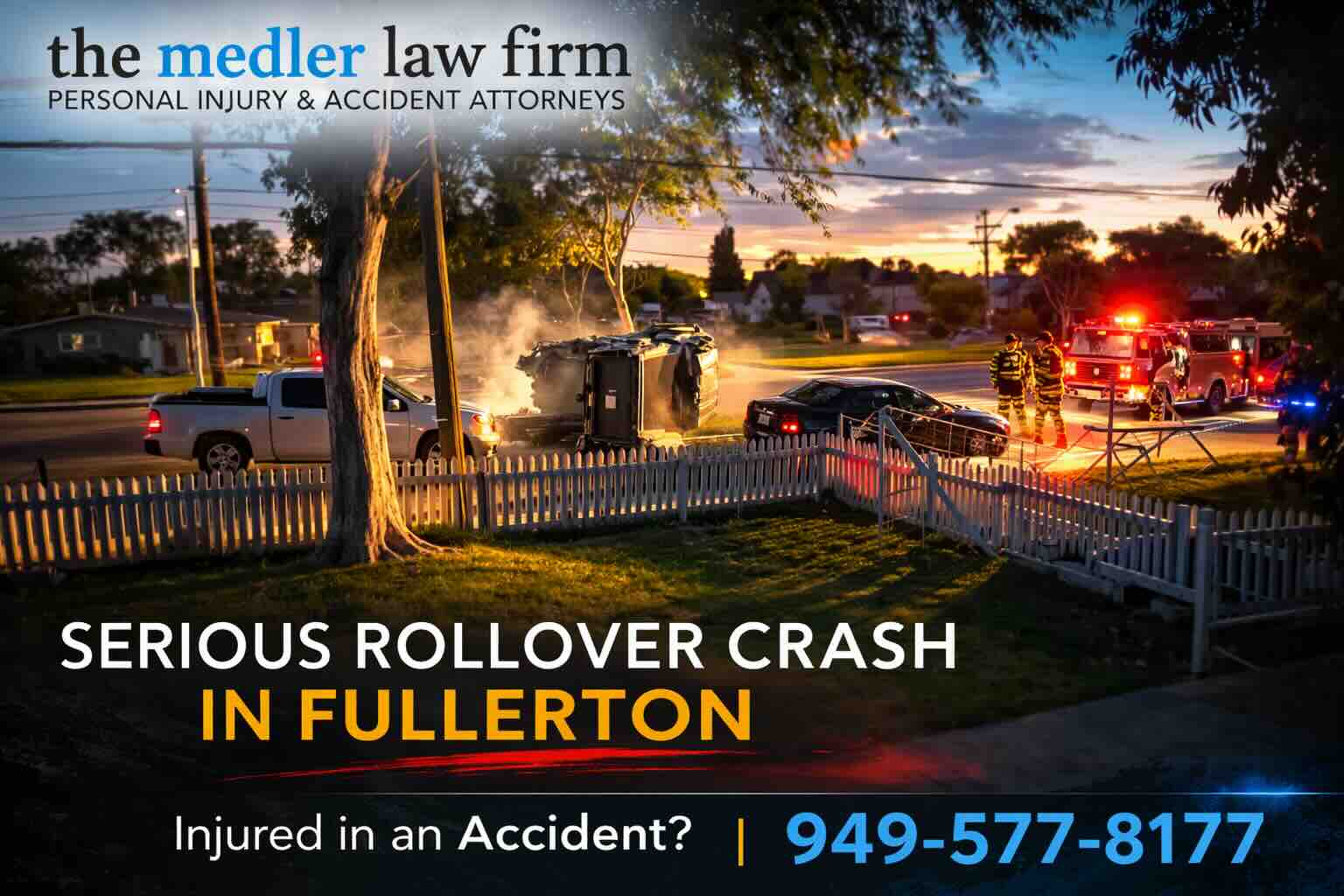 Serious Rollover Crash in Fullerton