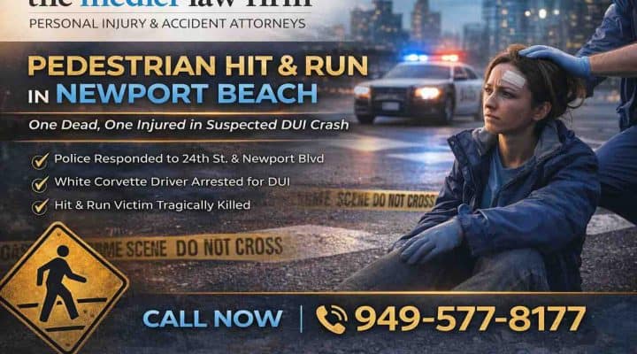 Pedestrian Hit and Run in Newport Beach