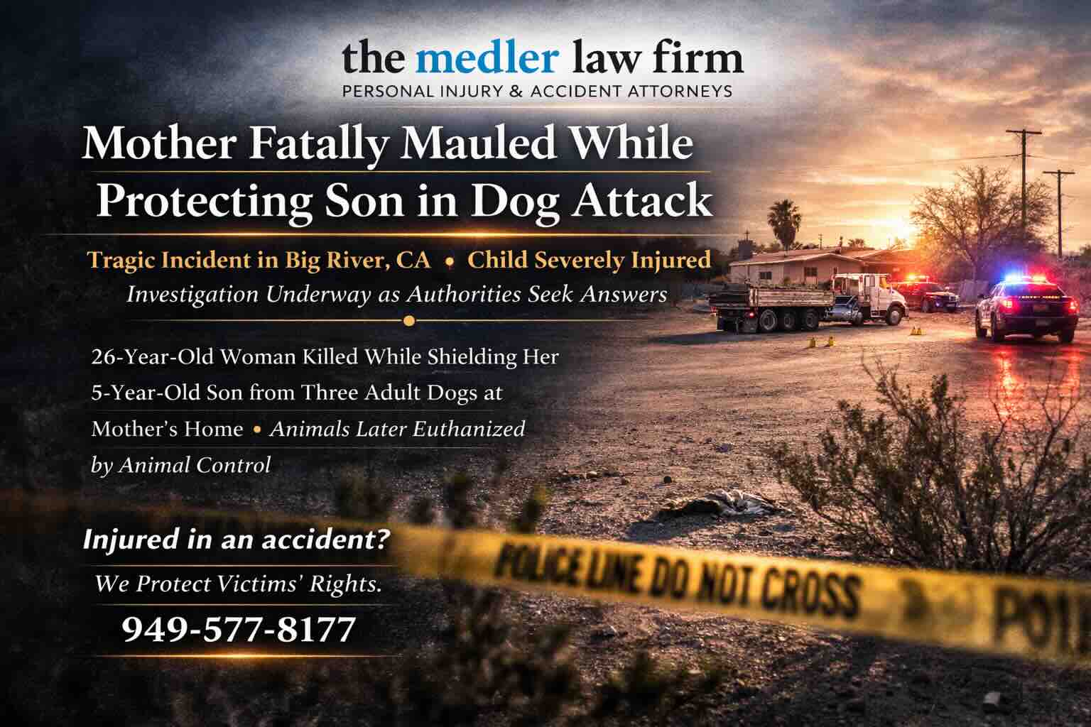 Mother Fatally Mauled While Protecting Son in Dog Attack