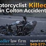 Motorcyclist Killed in Colton Accident