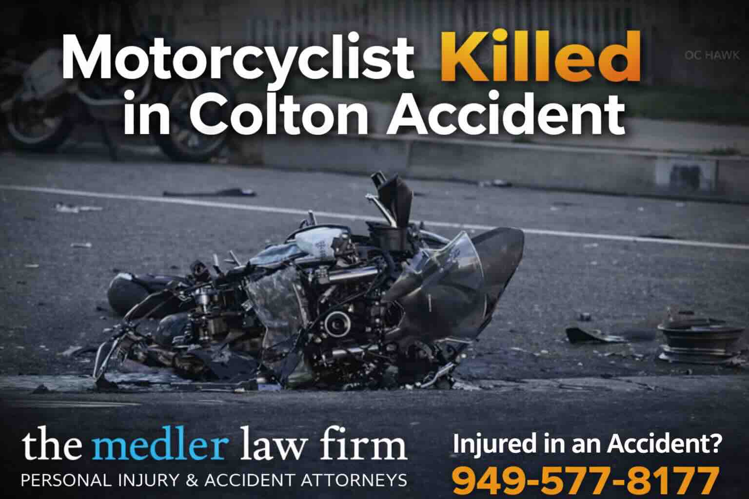 Motorcyclist Killed in Colton Accident
