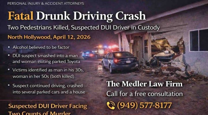 Fatal Drunk Driving Crash in North Hollywood