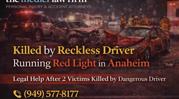 Killed by Reckless Driver Running Red Light in Anaheim