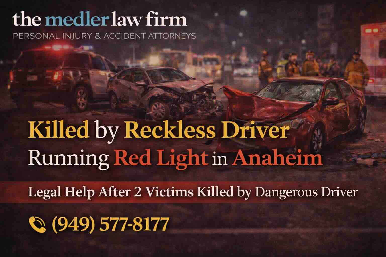 Killed by Reckless Driver Running Red Light in Anaheim