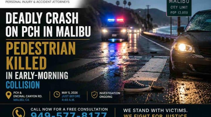 Deadly Crash on PCH in Malibu Pedestrian Killed