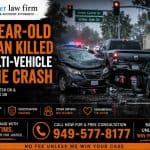 95-Year-Old Woman Killed in Multi-Vehicle Irvine Crash
