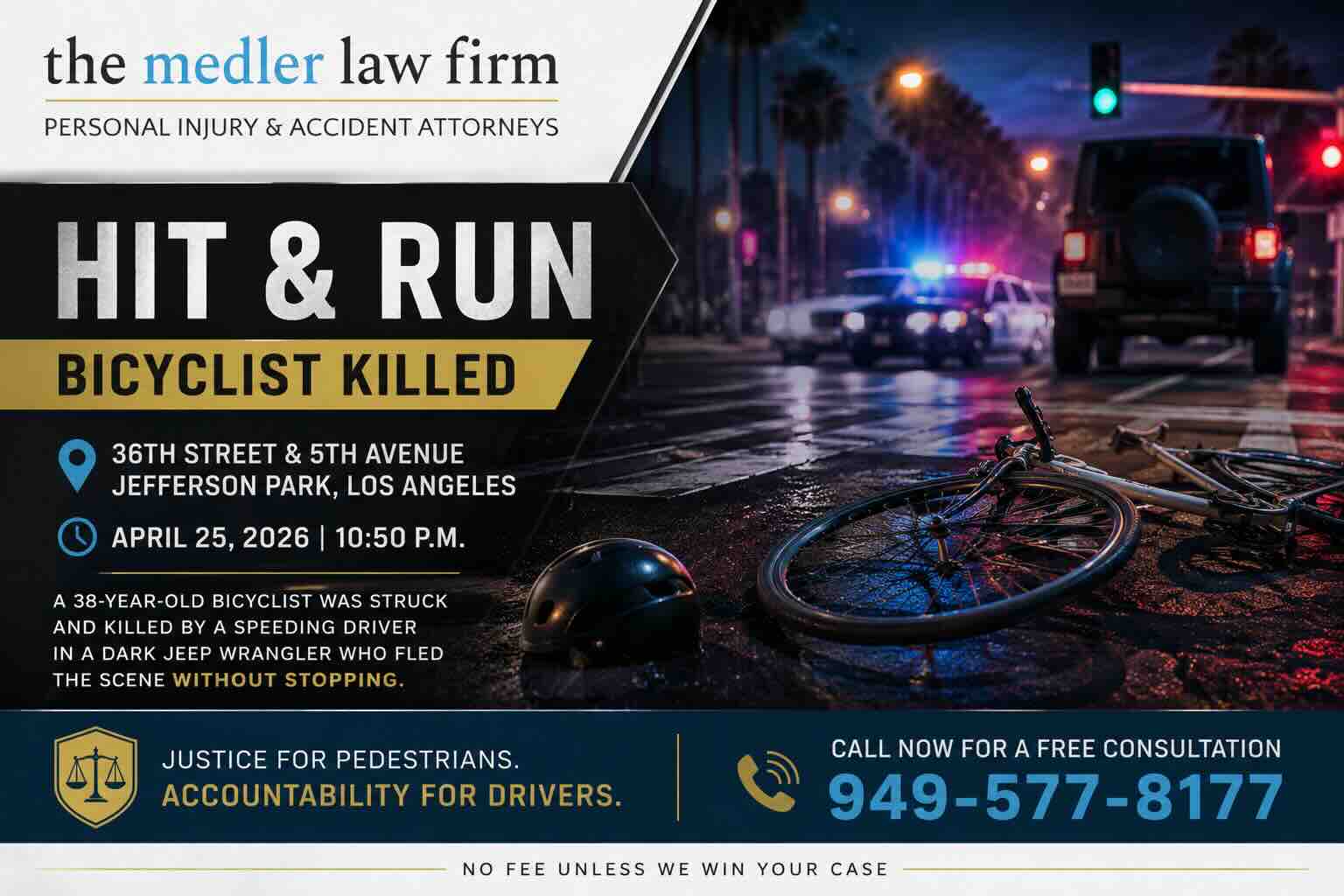 Hit & Run Bicyclist Killed