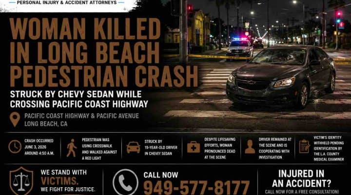 Woman Killed in Long Beach Pedestrian Crash