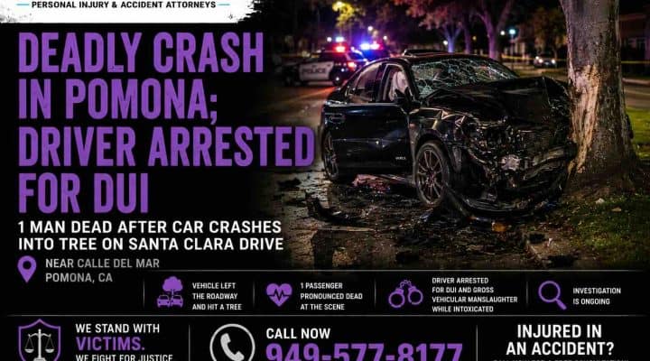 Deadly Crash in Pomona; Driver Arrested for DUI