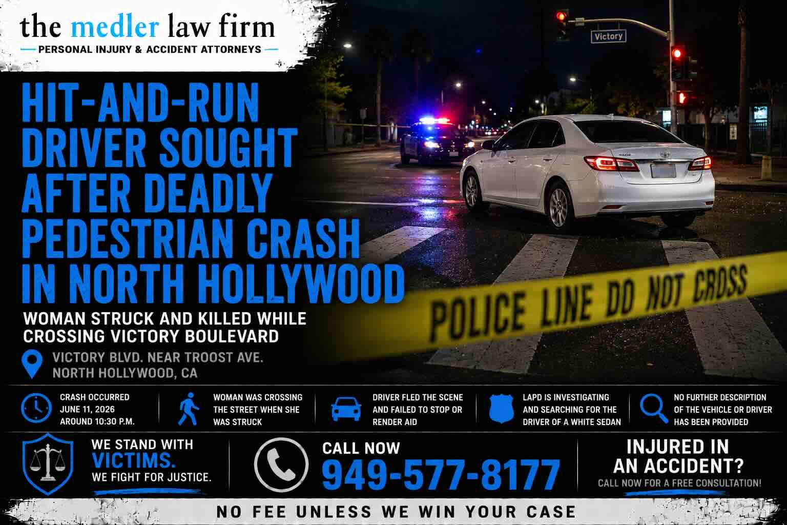 Hit-and-Run Driver Sought After Deadly Pedestrian Crash in North Hollywood