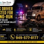 Truck Driver Arrested for Hit-and-Run Crash That Killed Motorist in Sun Valley