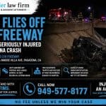 Jeep Flies Off 210 Freeway: Two Men Seriously Injured in Pasadena Crash