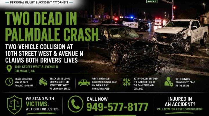 Two Dead in Palmdale Crash