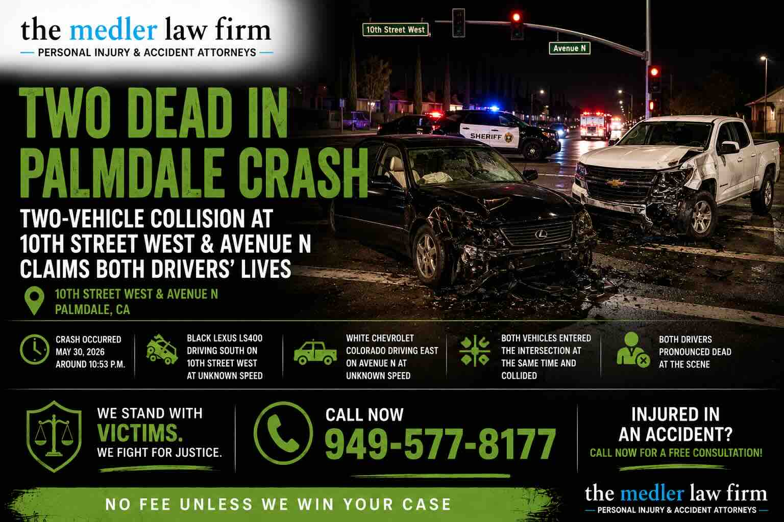 Two Dead in Palmdale Crash