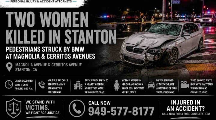 Two Women Killed in Stanton in Pedestrian Accident