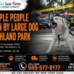Multiple People Bitten by Large Dog in Highland Park