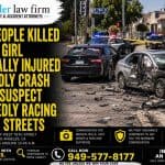 Two People Killed Young Girl Critically Injured in Deadly Crash After Suspect Allegedly Racing on L.A. Streets