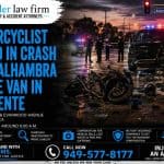 Motorcyclist Killed in Crash With Alhambra Police Van in La Puente