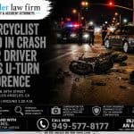 Motorcyclist Killed in Crash After Driver Makes U-Turn in Florence