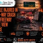 Multiple People Injured in Wrong-Way Crash on 210 Freeway in Lake View Terrace