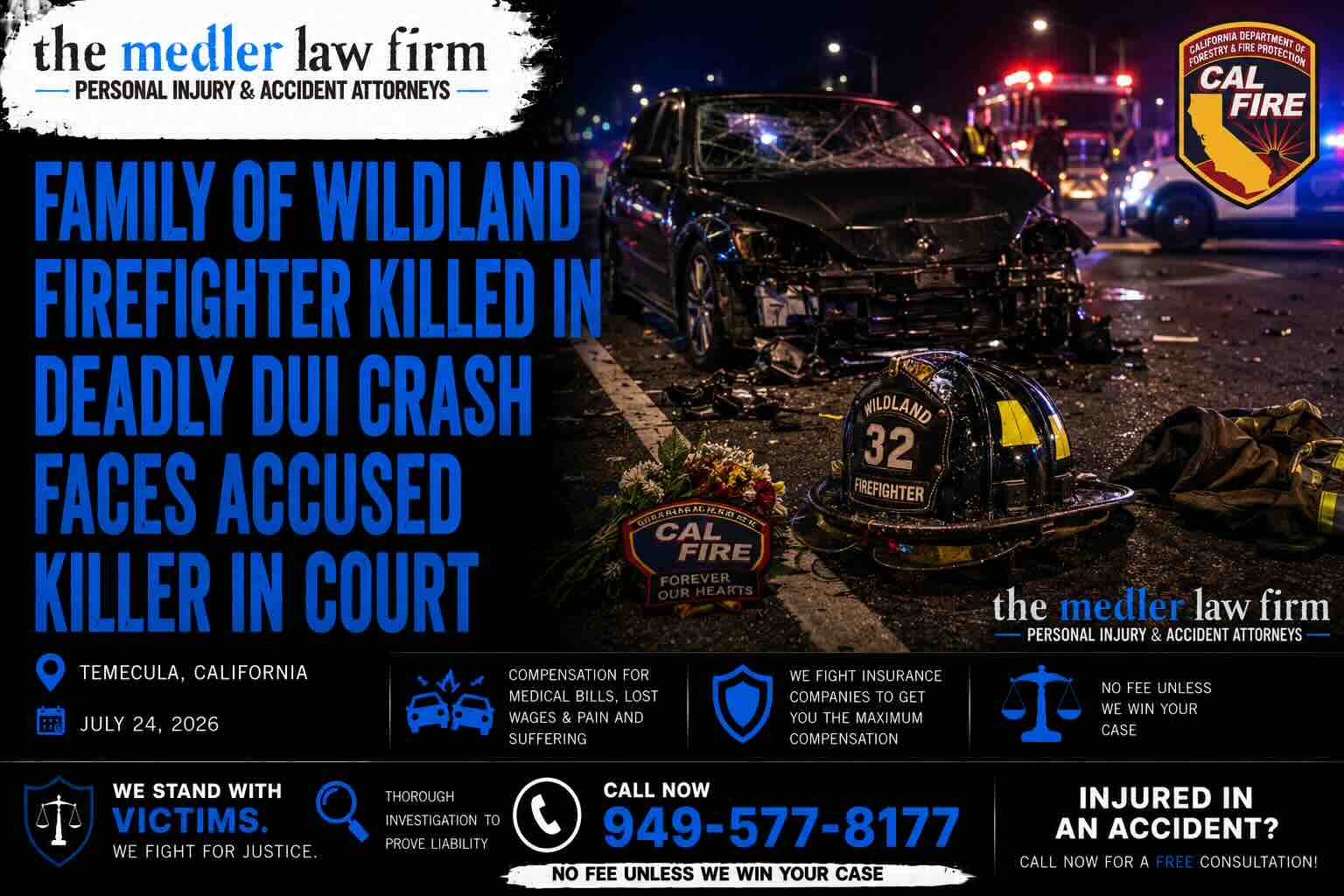 Family of Wildland Firefighter Killed in Deadly DUI Crash Faces Accused Killer in Court