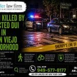 Woman Killed by Suspected DUI Driver in Mission Viejo Neighborhood