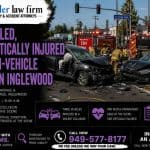 Two Killed Two Critically Injured in Multi-Vehicle Crash in Inglewood