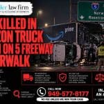 One Killed in Amazon Truck Crash on 5 Freeway in Norwalk