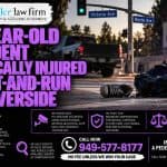 15-Year-Old Student Critically Injured in Hit-and-Run in Riverside