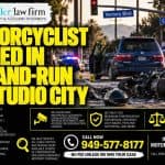 Motorcyclist Killed in Hit-and-Run in Studio City
