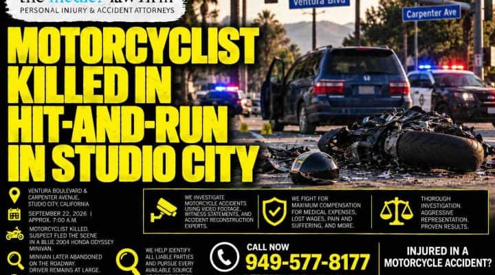 Motorcyclist Killed in Hit-and-Run in Studio City