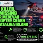 Two Killed, One Missing After Medevac Helicopter Crash Off Catalina Island